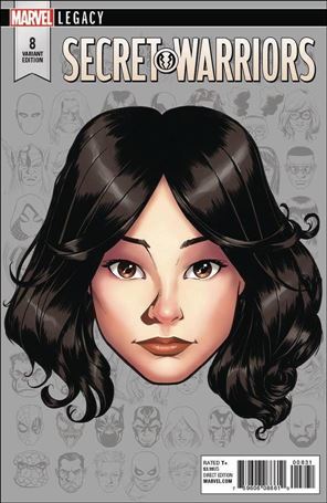 Secret Warriors (2017) issue 8-C Mike McKone 1:10 Headshot Cover