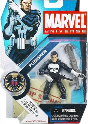 Marvel Universe (Series 1) figure 004 Punisher (White Gloves)