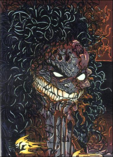 Evil Ernie Series II Chromium: Glow in the Dark (Base Set) card 29 Psychotic Showdown