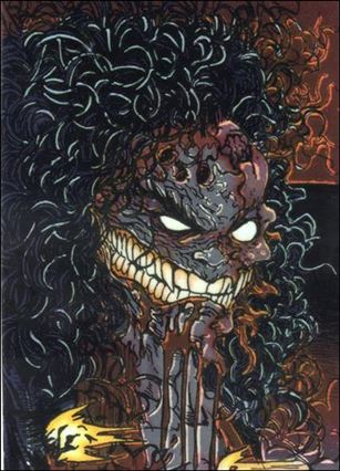 Evil Ernie Series II Chromium: Glow in the Dark (Base Set) card 29 Psychotic Showdown
