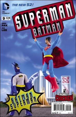 Batman/Superman (2013) issue 9-D RC Stoodios 1:25 Robot Chicken Cover