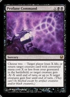 Magic the Gathering: Duel Decks: Ajani vs. Nicol Bolas card 70 Profane Command