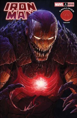 Iron Man (2020) issue 4-D Dave Rapoza Knullified Cover