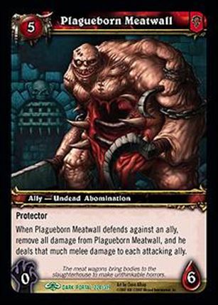 World of Warcraft: Through the Dark Portal (Base Set) card 228 Plagueborn Meatwall