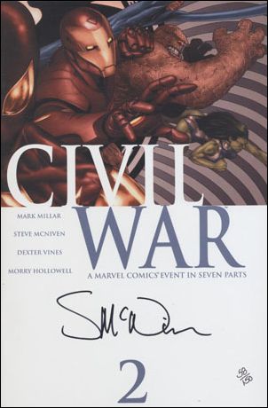 Civil War (2006) issue 2-F Dynamic Forces (signed by Steve McNiven) 1/150