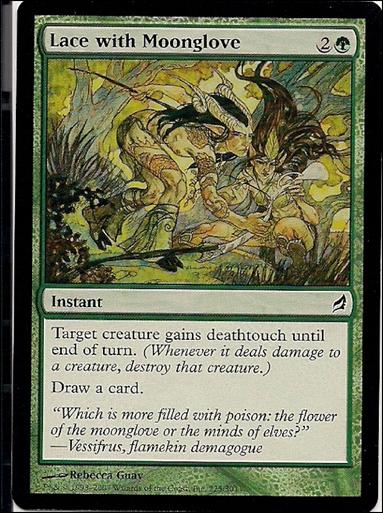 Magic the Gathering: Lorwyn (Base Set) card 225 Lace with Moonglove