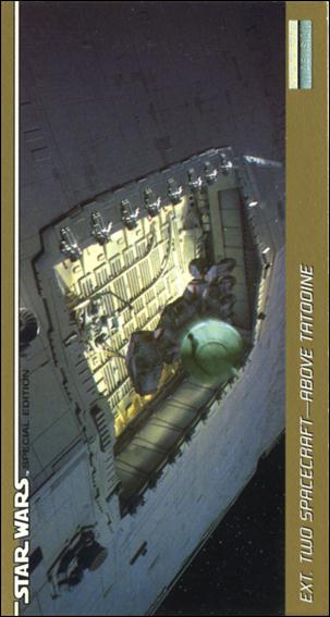 Star Wars Trilogy Special Edition Widevision  (Base Set) card 1 Ext. Two Spacecraft - Above Tatooine