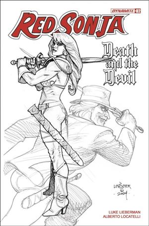 Red Sonja: Death and the Devil issue 2-H Joseph Michael Linsner 1:15 B&W Cover