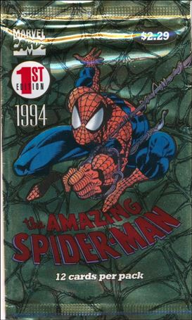 Amazing Spider-Man card 2-E Sealed Pack (12-Card Spidey Web-Swing Wrapper)
