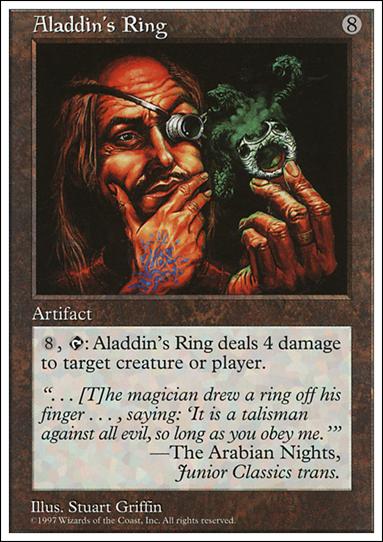 Magic the Gathering: 5th Edition (Base Set) card 346 Aladdin's Ring