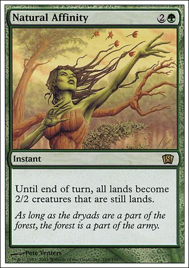Magic the Gathering: 8th Edition (Base Set) card 269 Natural Affinity