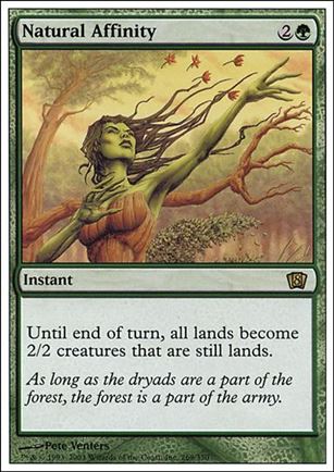 Magic the Gathering: 8th Edition (Base Set) card 269 Natural Affinity