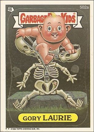 Garbage Pail Kids: Series 13 (Base Set) card 502a Gory Laurie