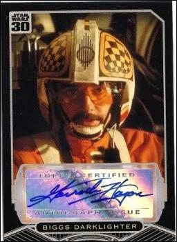 Star Wars 30th Anniversary (Autograph Subset) card nn6 Garrick Hagon-Biggs Darklighter 1/1000 (1:492 pks)