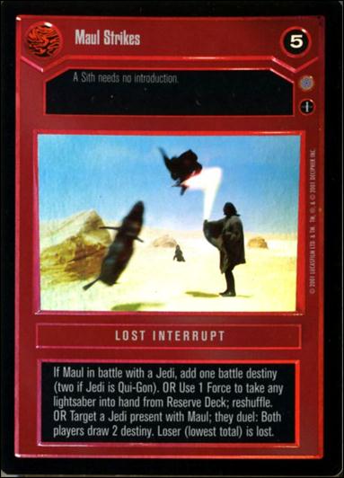 Star Wars: Reflections III (Base Set) card 74 Maul Strikes