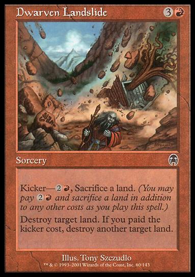 Magic the Gathering: Apocalypse (Base Set) card 60 Dwarven Landslide