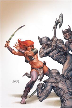 Red Sonja: Empire of the Damned issue 5-K Joseph Michael Linsner 1:30 Virgin Cardstock Cover