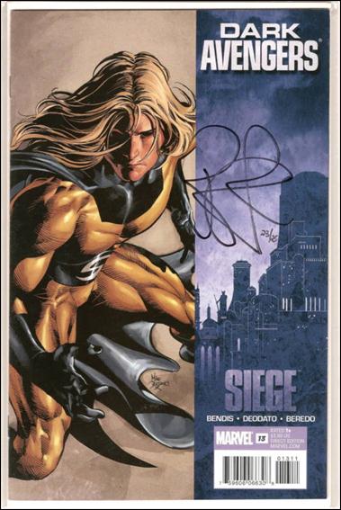Dark Avengers (2009) issue 13-C DF (Signed by Brian Michael Bendis) 1/25