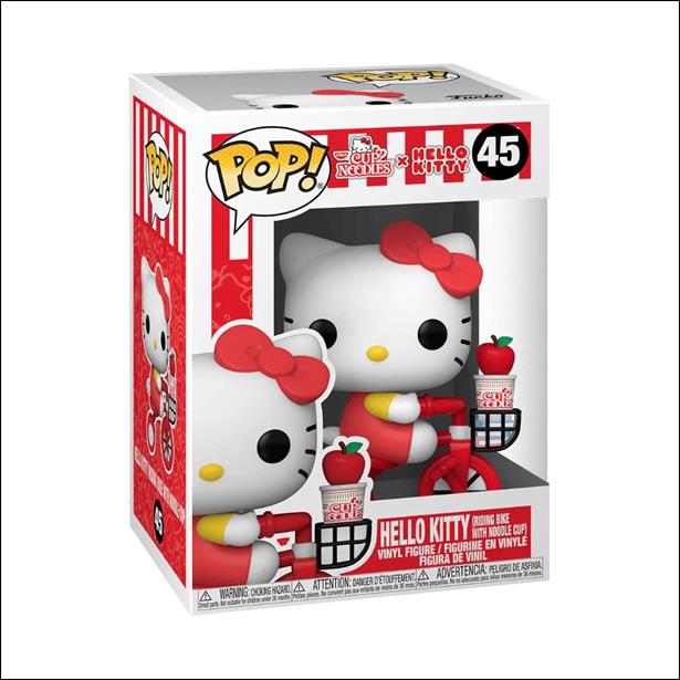POP! Sanrio figure 45 Hello Kitty (Riding Bike with Noodle Cup)