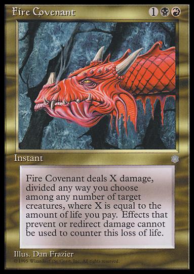 Magic the Gathering: Ice Age (Base Set) card 289 Fire Covenant