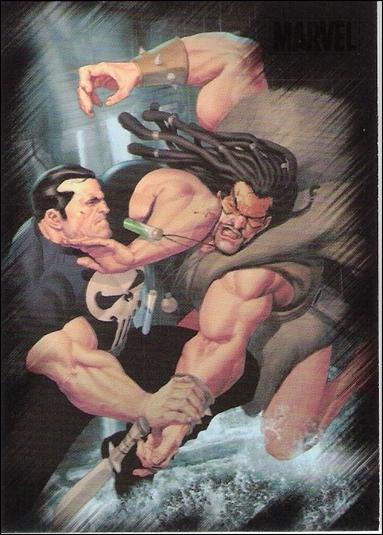 Marvel Heroes and Villains (Base Set) card 15 Punisher vs Kraven the Hunter
