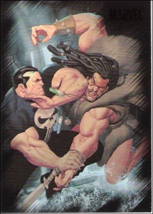 Marvel Heroes and Villains (Base Set) card 15 Punisher vs Kraven the Hunter
