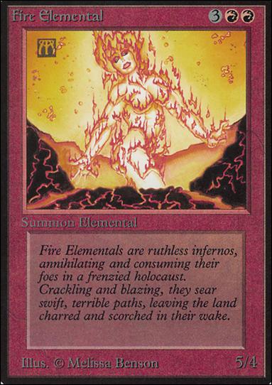 Magic the Gathering: Limited Edition Alpha (Base Set) card 148 Fire Elemental