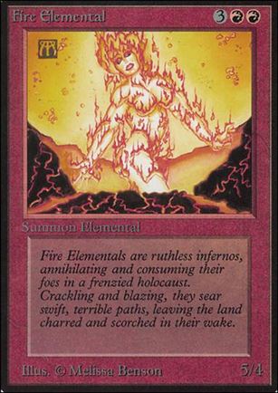 Magic the Gathering: Limited Edition Alpha (Base Set) card 148 Fire Elemental