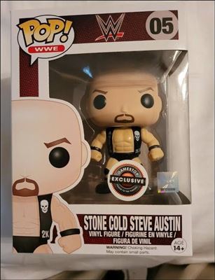 POP! WWE figure 05-C Stone Cold Steve Austin (2k 3:16 GameStop Variant)