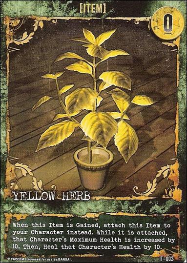 Resident Evil (Base Set) card IT-002 Yellow Herb