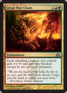 Magic the Gathering: Dragon's Maze (Base Set) card 75 Gruul War Chant