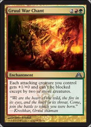 Magic the Gathering: Dragon's Maze (Base Set) card 75 Gruul War Chant