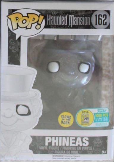 POP! Disney figure 162-C Phineas (GITD) SDCC 2016 1/1000