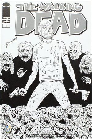 Walking Dead (2003) issue 1-KM Gilbert Hernandez Wizard World Vegas B&W Cover