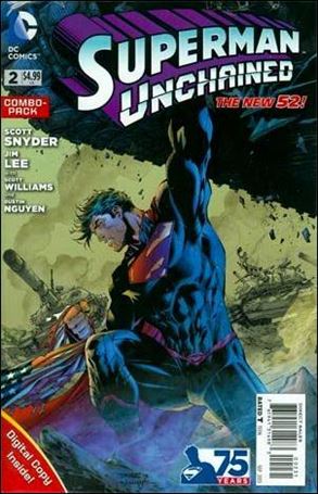 Superman Unchained issue 2-B Polybagged Jim Lee Cover Combo Pack