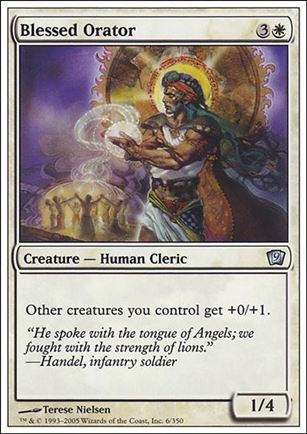 Magic the Gathering: 9th Edition (Base Set) card 6 Blessed Orator