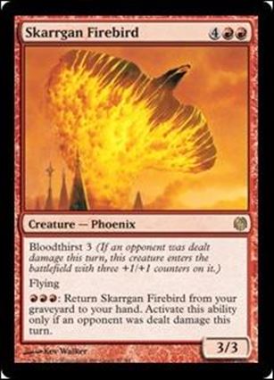 Magic the Gathering: Duel Decks: Heroes vs. Monsters (Base Set) card 57 Skarrgan Firebird