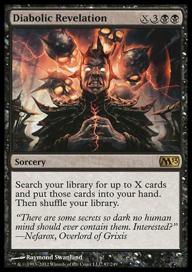 Magic the Gathering: 2013 Core Set (Base Set) card 87 Diabolic Revelation