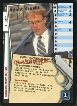 X-Files: 101361 (Base Set) card XF97-0399x1 Agent Kreski