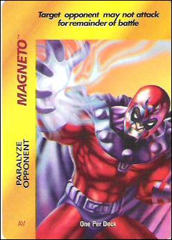 Marvel OverPower (Base Set) card nn143 Magneto: Paralyze Opponent