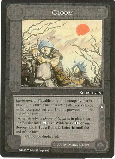 Middle-Earth: The Wizards (Base Set) card 188 Gloom