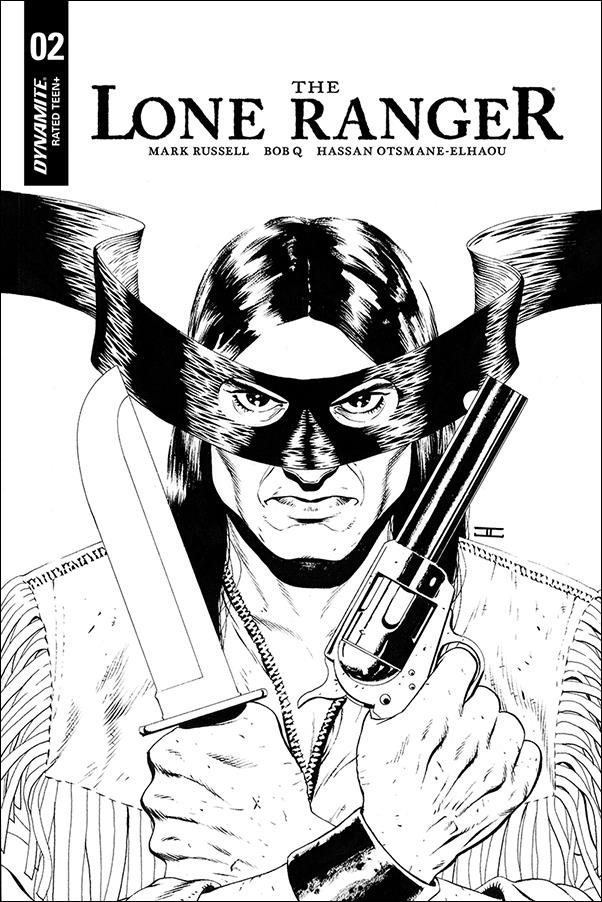 Lone Ranger (2018) issue 2-B 1:10 Black & White Cover