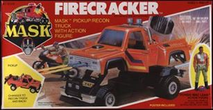 M.A.S.K.  (Vehicle and Figure Sets) figure 2 Firecracker (w/ Hondo MacLean)