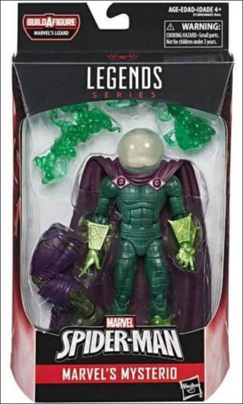 Marvel Legends Series: Spider-Man (Lizard Series) figure 3-B Marvel's Mysterio (White Head)