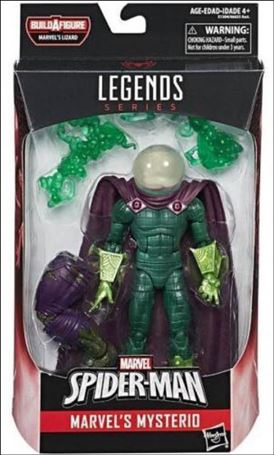 Marvel Legends Series: Spider-Man (Lizard Series) figure 3-B Marvel's Mysterio (White Head)