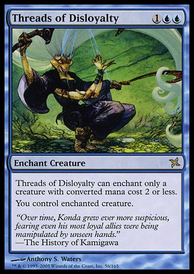 Magic the Gathering: Betrayers of Kamigawa (Base Set) card 56 Threads of Disloyalty