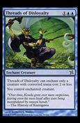 Magic the Gathering: Betrayers of Kamigawa (Base Set) card 56 Threads of Disloyalty