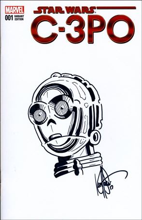 Star Wars Special: C-3PO issue 1-K DF Ken Haeser Signed & Remarked Cover