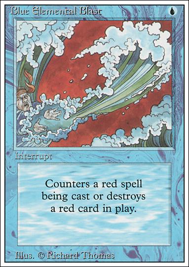 Magic the Gathering: Revised (Base Set) card 49 Blue Elemental Blast