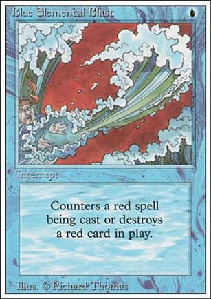 Magic the Gathering: Revised (Base Set) card 49 Blue Elemental Blast